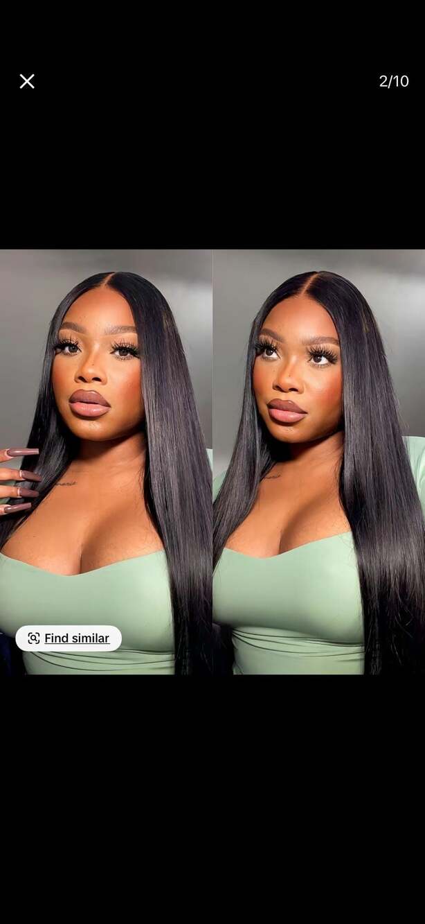 Wear And Go Glueless Human Hair Straight Wig, 220% Density, 24 Inch, 7x5 HD Lace